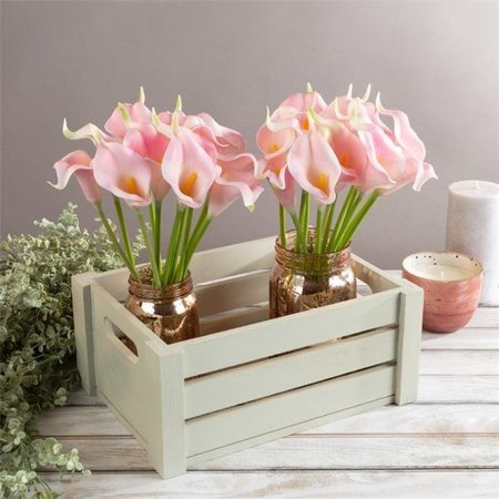 PURE GARDEN Pure Garden 50-LG1026 Artificial Calla-Lily with Stems-Real Touch Fake Flowers - Coral Pink 50-LG1026